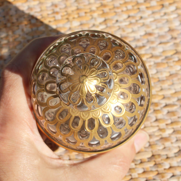 Flacon vintage Guerlain vide / Eau de Cologne Impériale / Abeilles dorées à l'or fin