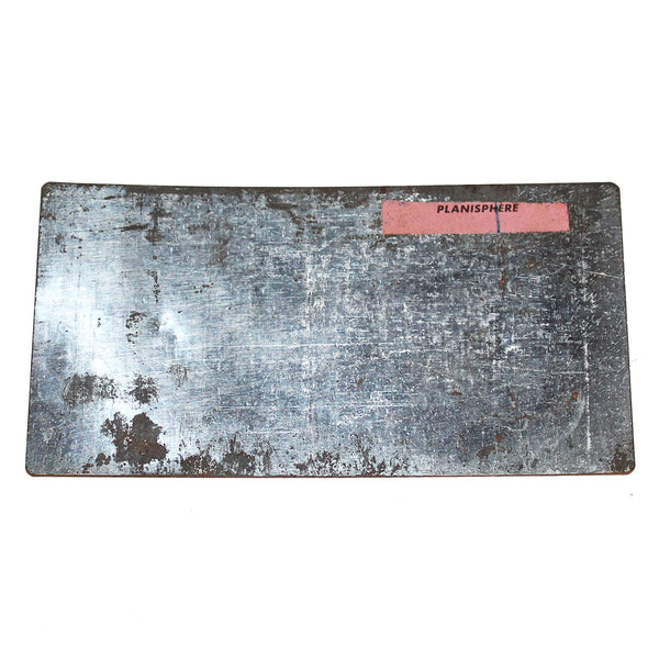 Ancien tampon / timbre scolaire plaque multi cartes - Planisphère