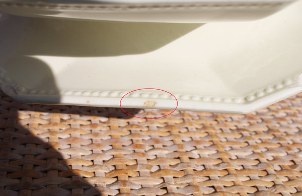 Ancienne saucière / Creil et Montereau coloris ivoire / modèle perle