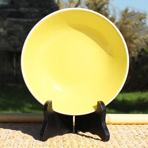 Assiette creuse calotte vintage 18.8 cm Salins modèle Deauville jaune