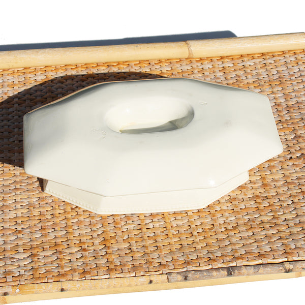 Ancienne saucière / Creil et Montereau coloris ivoire / modèle perle