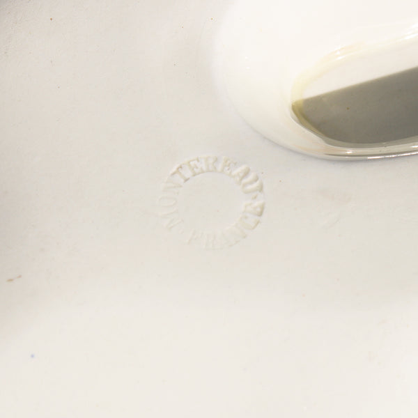 Ancienne saucière / Creil et Montereau coloris ivoire / modèle perle