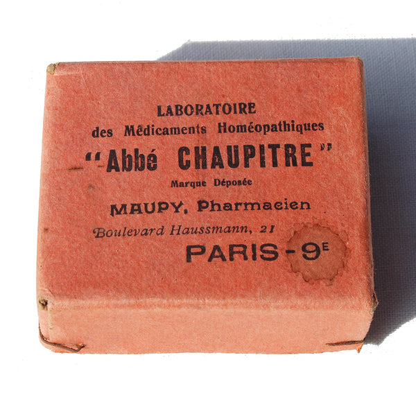 Ancien médicament homéopathique Abbé Chaupitre / flacon + boîte