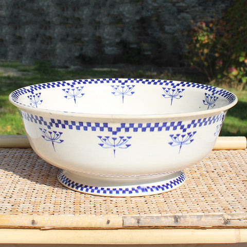 Ancien saladier / Creil et Montereau service Damier