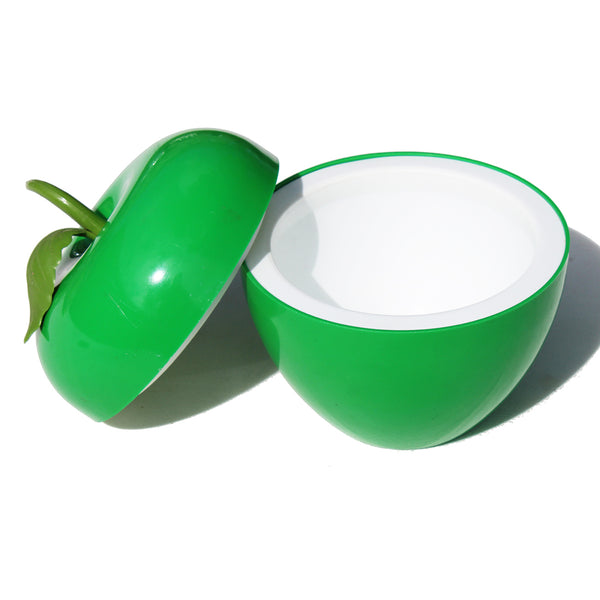 Seau à glaçons vintage S.O.M.M pomme en plastique coloris vert