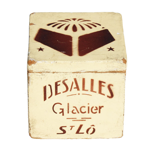 Ancienne petite glacière de pâtisserie / glacier / Desalles à St Lô