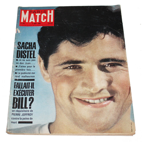 Magazine / revue Paris Match n° 591 du 06/08/1960 Sacha Distel