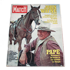 Magazine / revue Paris Match n° 1569 du 22/06/1979 John Wayne