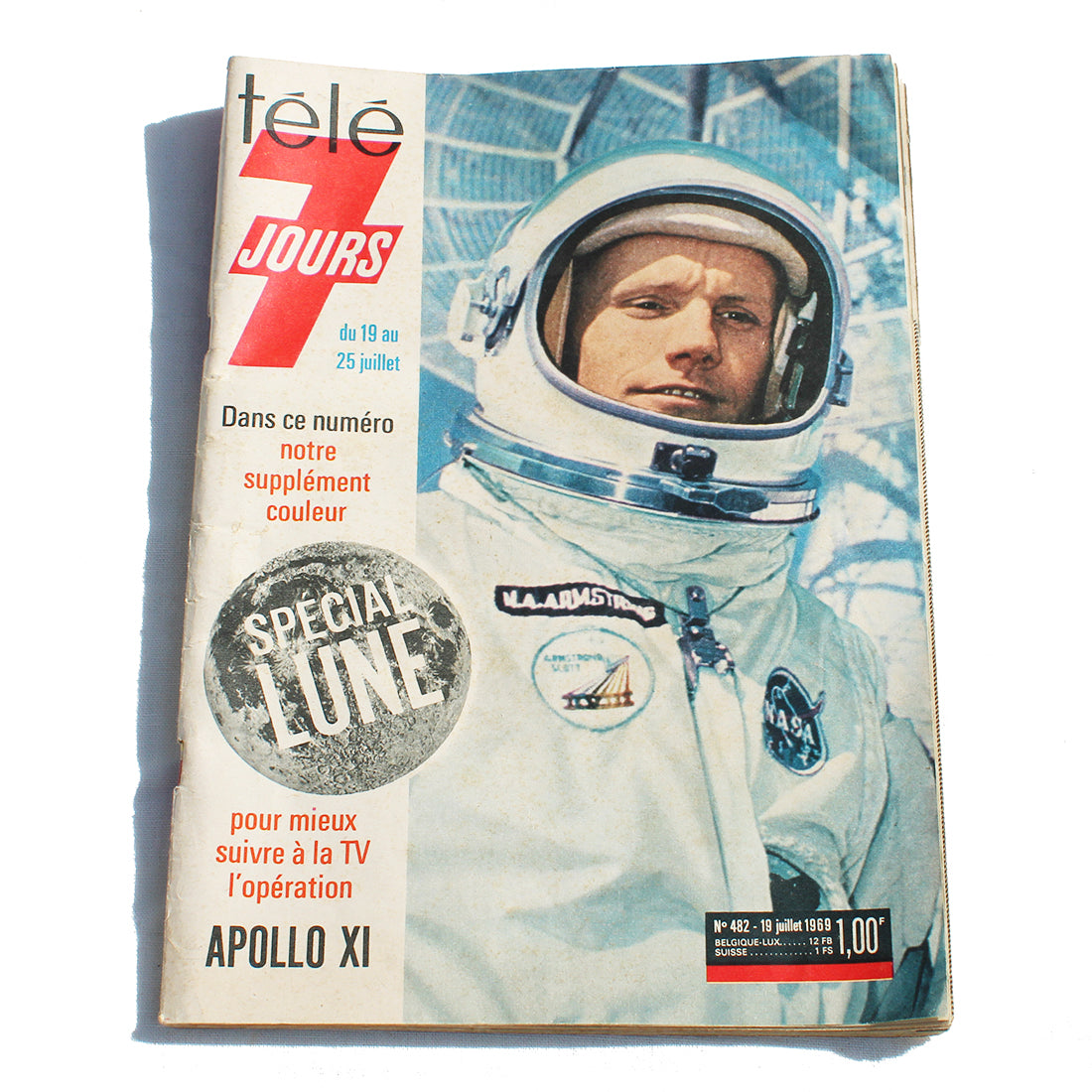 Magazine / revue Télé 7 Jours numéro 482 / 19 juillet 1969 / Spécial Lune