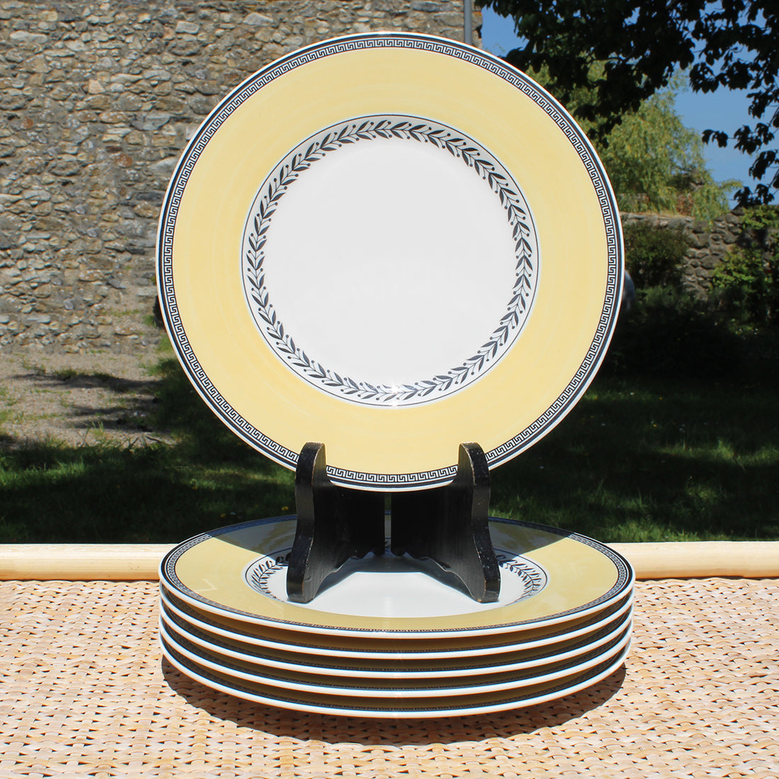 Ensemble de 6 assiettes à dessert 21.7 cm Villeroy & Boch modèle Audun Fleur