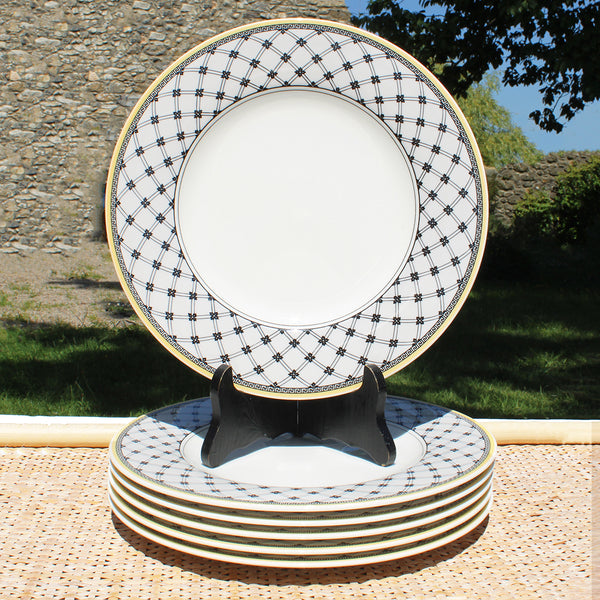 Ensemble de 6 assiettes plates 27 cm Villeroy & Boch modèle Audun Promenade