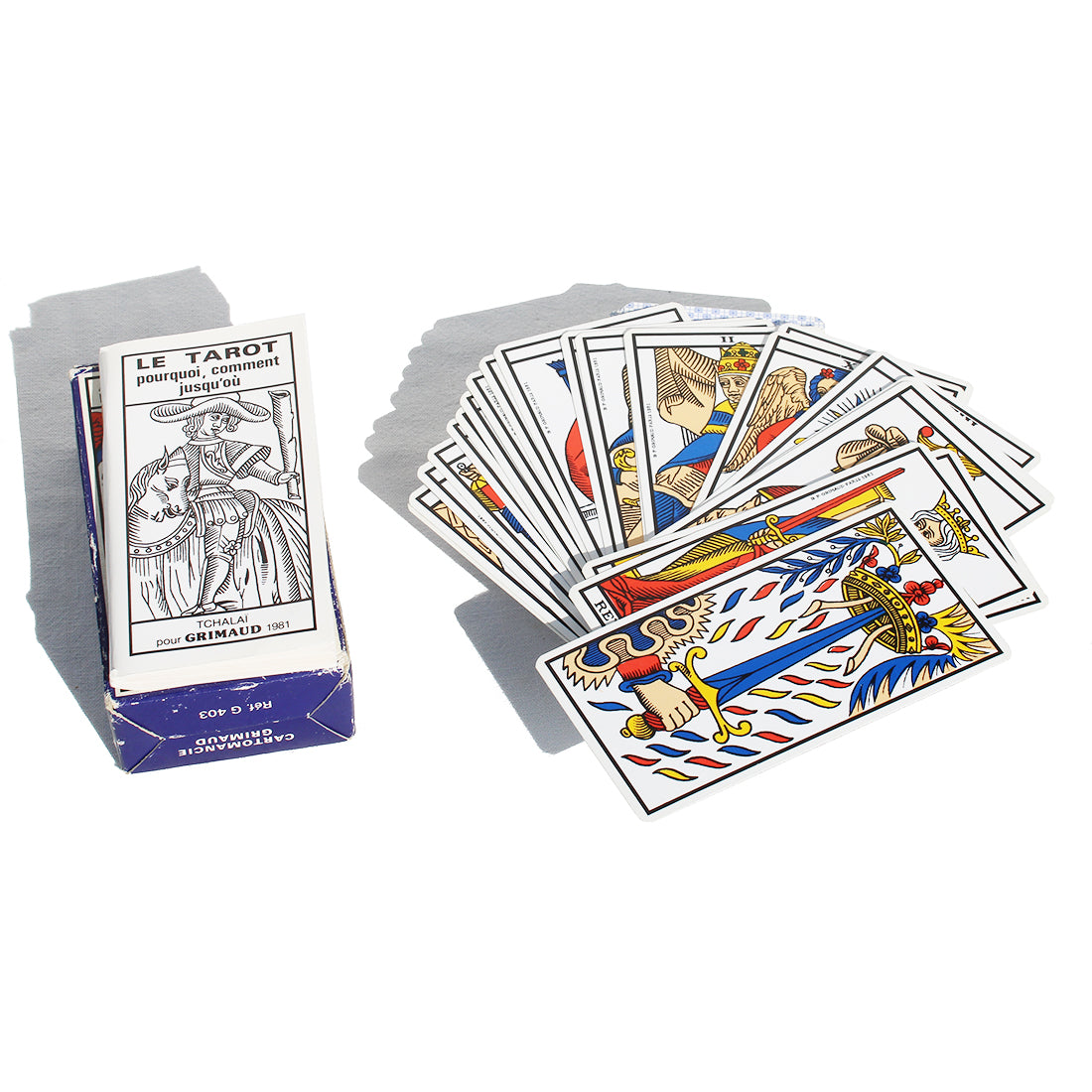Jeu de Tarot de Marseille / Cartomancie / Grimaud édition de 1981 J.M. Simon France Cartes