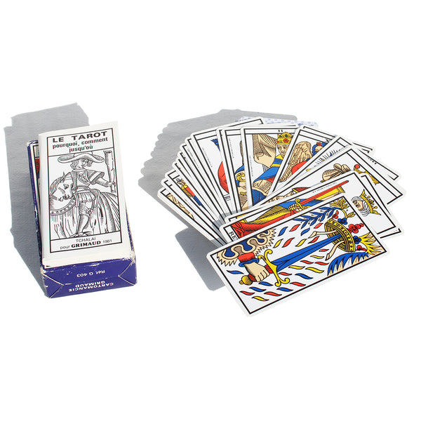 Jeu de Tarot de Marseille / Cartomancie / Grimaud édition de 1981 J.M. Simon France Cartes