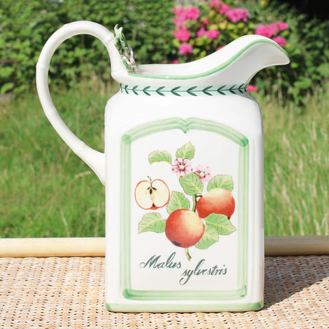 Grand pichet en vitro-porcelaine 25 cm / Villeroy & Boch modèle French Garden Charm