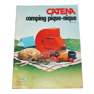 Catalogue publicitaire vintage Catena camping / pique-nique n° 71 de 1974