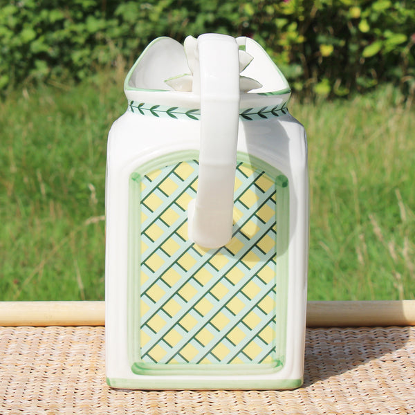 Grand pichet en vitro-porcelaine 25 cm / Villeroy & Boch modèle French Garden Charm