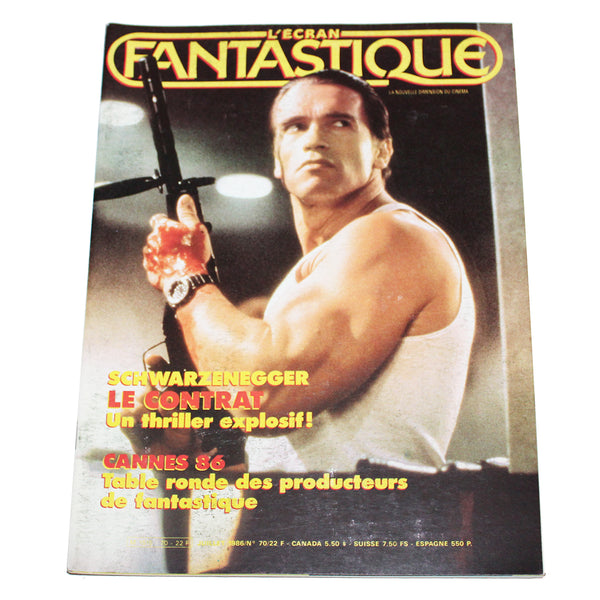 Magazine / revue L'Écran Fantastique / numéro 70 / Cannes 86 ( 1986 )