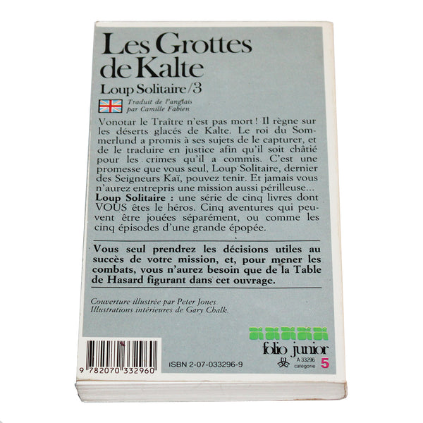 Livre LDVELH - Loup Solitaire - Les Grottes de Kalte ( 1985 )