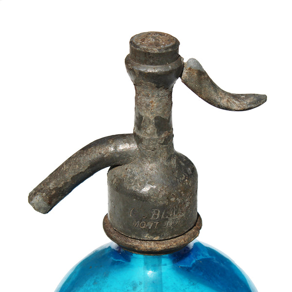 Ancien siphon publicitaire / Bières / Eaux gazeuses / G. Blanc / Mont-Dore