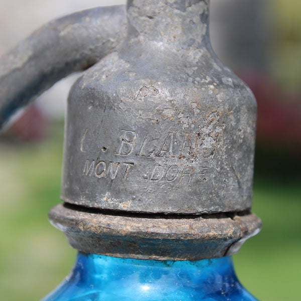 Ancien siphon publicitaire / Bières / Eaux gazeuses / G. Blanc / Mont-Dore