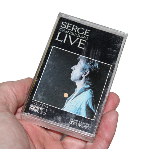 Cassette K7 audio vintage Serge Gainsbourg Live ( 1986 )