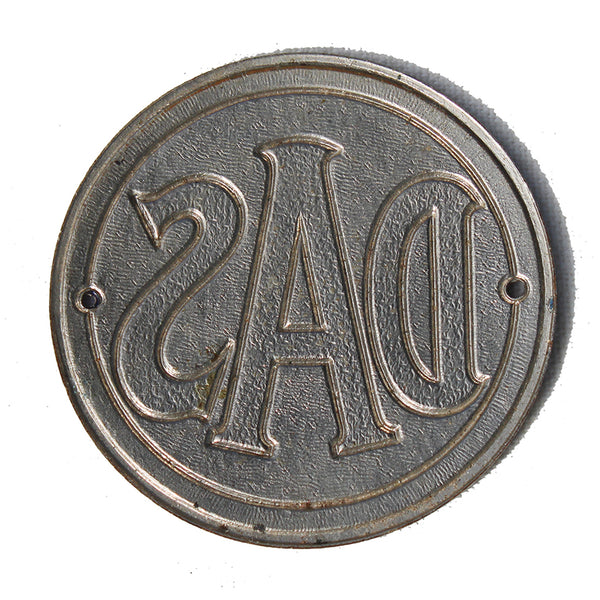 Ancienne petite plaque émaillée 5.4 cm / Assurance Défense Automobile et Sportive