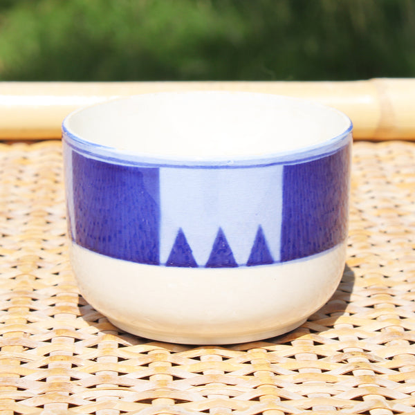 Ancienne tasse à café en faïence de Digoin Sarreguemines modèle Pontivy V.F. Paris