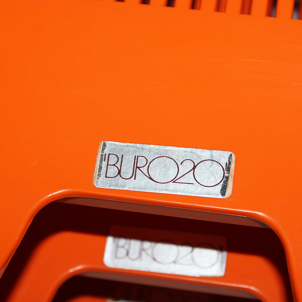 Ensemble de 3 corbeilles à courrier modulables Buro20 by Syla coloris orange