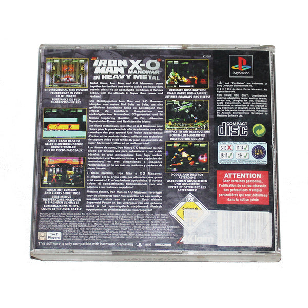 Jeu vidéo Playstation PS1 Iron Man X-O Manowar in Heavy Metal / complet