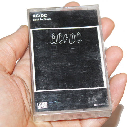 Cassette K7 audio vintage AC/DC Back In Black ( 1980 ) Allemagne