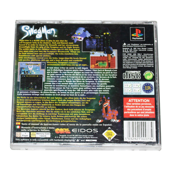 Jeu vidéo Playstation PS1 Swagman ( 1997 ) / complet