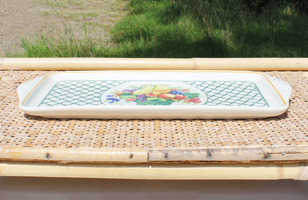 Plat à cake / gâteau vintage / Villeroy & Boch modèle Basket
