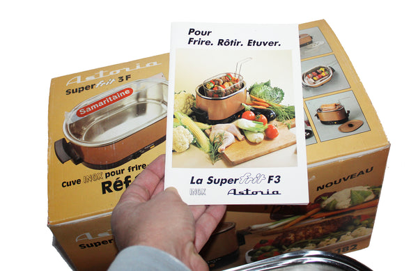 Appareil Astoria vintage La Superfrit 3F friteuse Inox en boîte