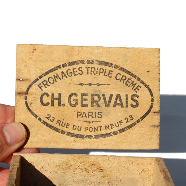 Ancienne petite boîte publicitaire Fromages Triple Crème / Ch. Gervais