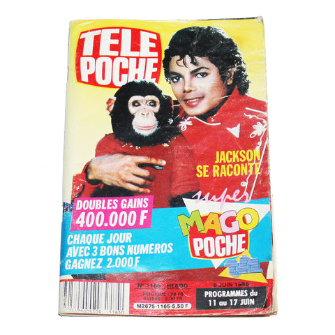 Magazine TV / revue Télé Poche n° 1165 / 6 juin 1988 / Mickaël Jackson