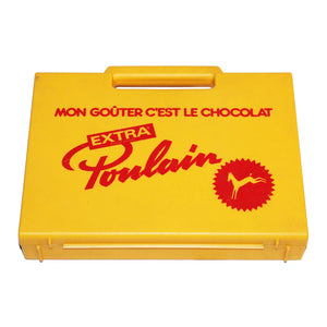 Boîte à goûter publicitaire vintage Chocolat Extra Poulain