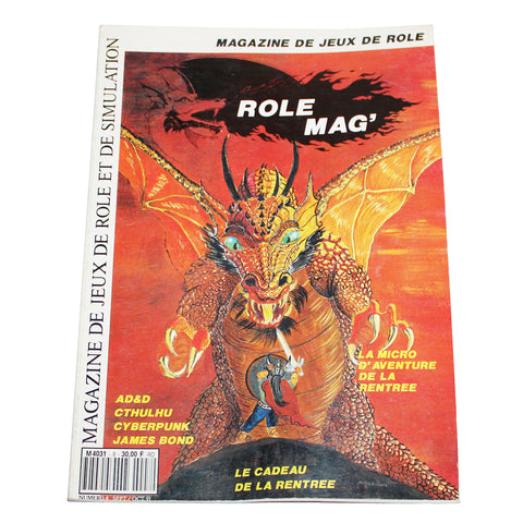 Magazine / revue vintage JDR Role Mag' n° 8 ( 1991 )