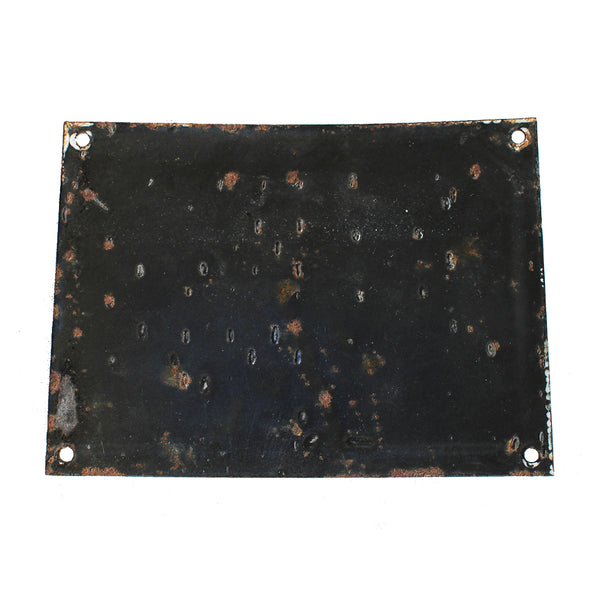 Ancienne plaque émaillée d'utilité 20 cm x 15 cm / Monorail Porte Palan 2 Tonnes