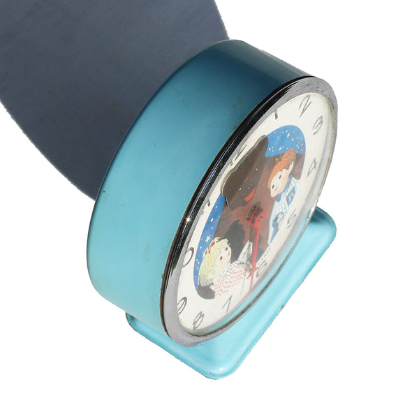 Réveil mécanique Bayard France vintage / Nounours - Nicolas - Pimprenelle