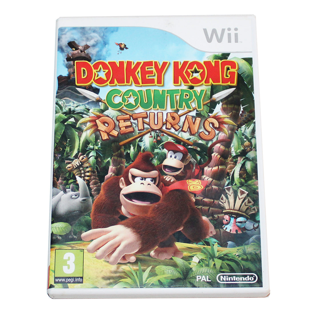 Jeu vidéo Nintendo Wii Donkey Kong Country Returns + carte club non grattée