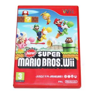 Jeu vidéo Nintendo Wii New Super Mario Bros + carte club non grattée