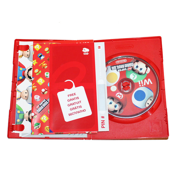 Jeu vidéo Nintendo Wii New Super Mario Bros + carte club non grattée