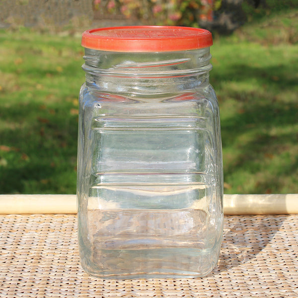 Ancien bocal d'épicerie publicitaire en verre / Savon-pâte Arma pour les mains