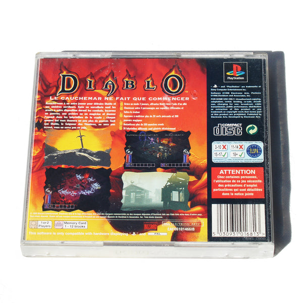Jeu vidéo Playstation PS1 PAL Diablo ( 1998 ) - jaquette avant manquante