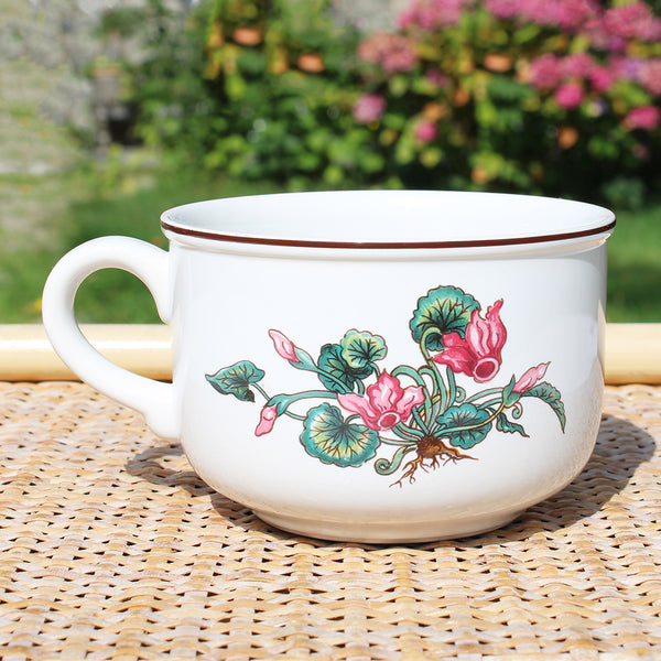 Grosse tasse à chocolat vintage Villeroy & Boch modèle Botanica