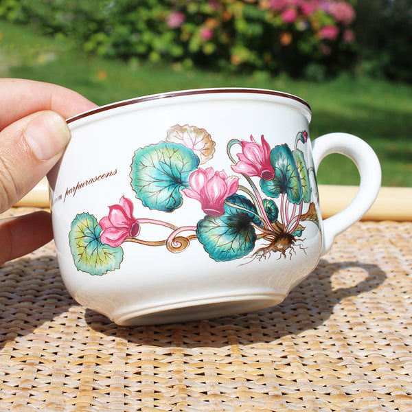 Grosse tasse à chocolat vintage Villeroy & Boch modèle Botanica