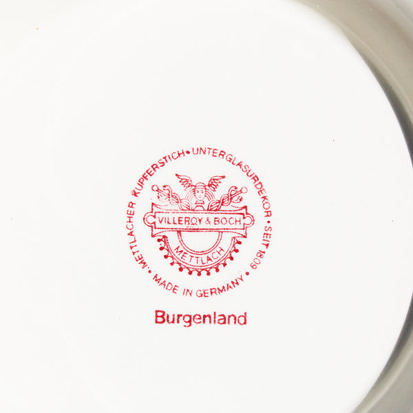 Saladier rond 26 cm vintage Villeroy & Boch modèle Burgenland rouge