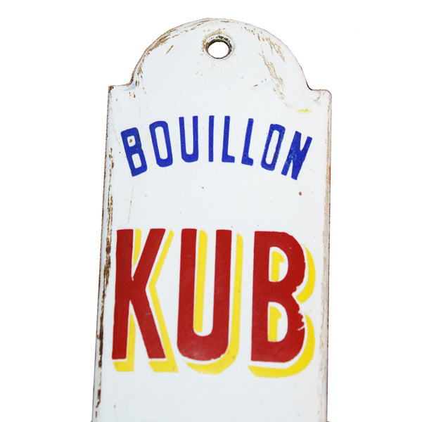 Ancienne plaque émaillée de propreté publicitaire Bouillon KUB / en vente ici