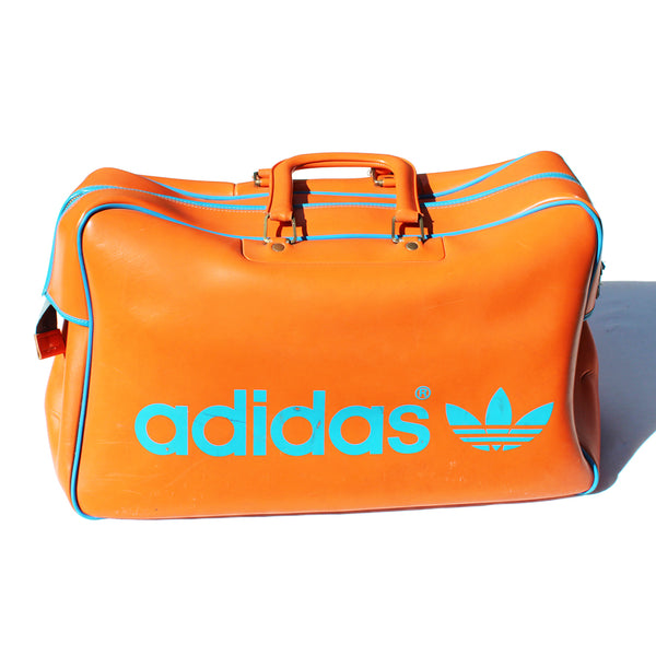 Sac de sport vintage Adidas orange / made by MFS France / années 1970