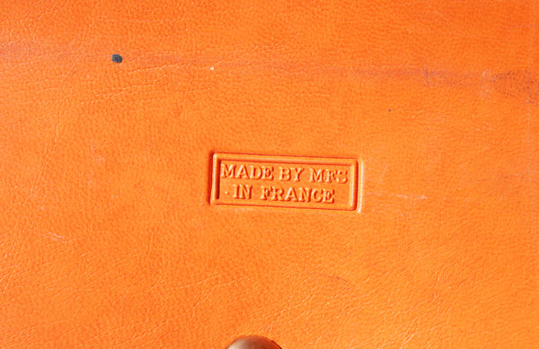 Sac de sport vintage Adidas orange / made by MFS France / années 1970